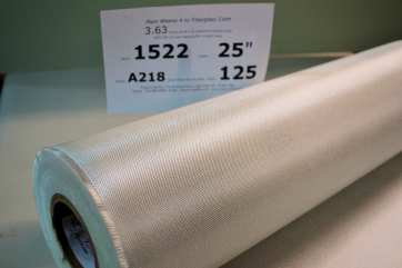 Style 1522 Fiberglass Cloth 25" 125 yard roll from Thayercraft side view