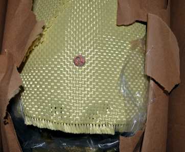 17 oz/sq yd style 5733 Kevlar in box from Thayercraft