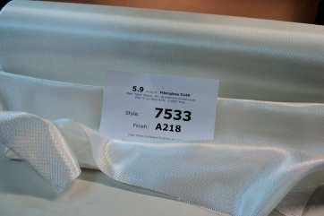 7533 loose roll id sheet front 5.9 oz/sq yd fiberglass cloth twist weave from Thayercraft