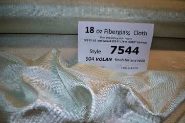 7544 18 oz tooling cloth Fiberglass 504 Volan finish from Thayercraft